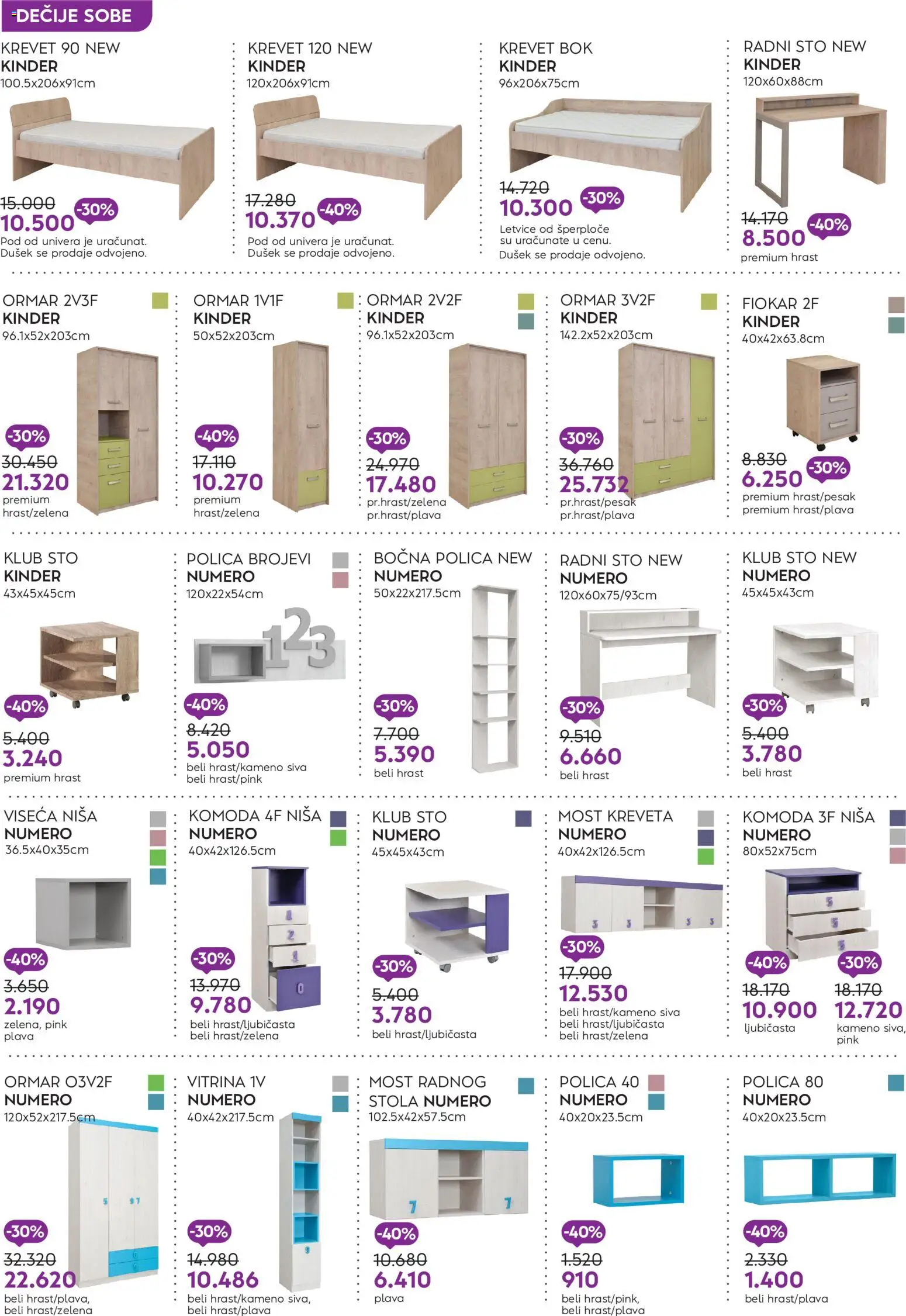 Matis katalog - važi od 14.09.2026 | Strana: 2 | Proizvode: Dušek, Sto, Radni sto, Ormar