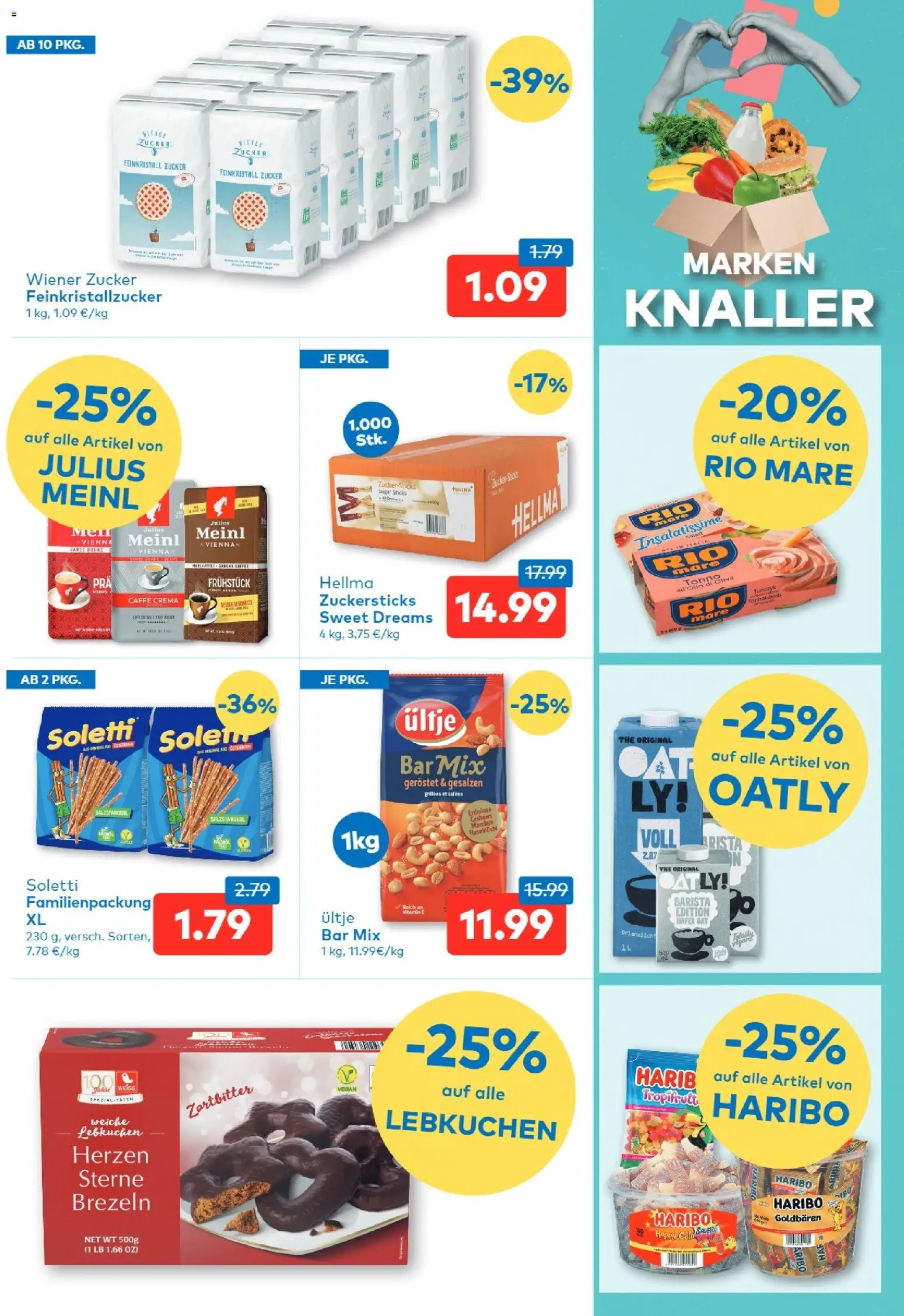 T&G Kärnten gültig ab 24.09.2026 | Seite: 5 | Produkte: Zucker, Erdnüsse, Lebkuchen, Geröstet