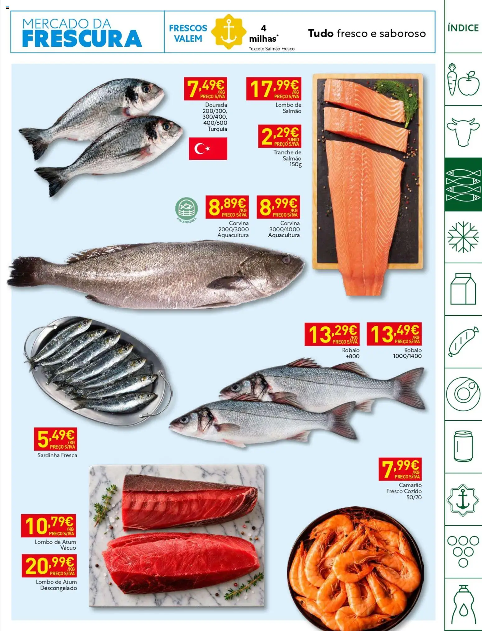 Recheio folheto Horeca │ válido de 20/10/2026 | Página: 7 | Produtos: Dourada, Camarão, Salmão, Salmão fresco