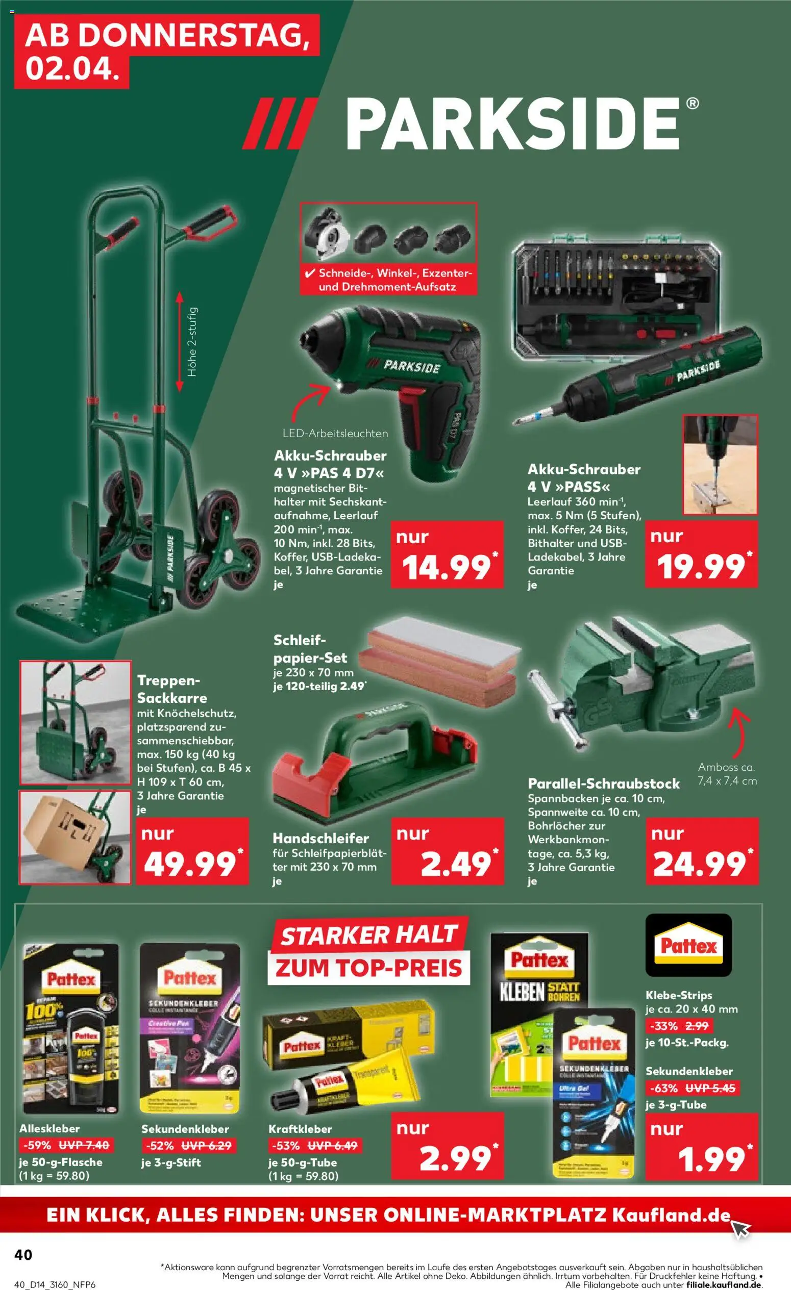 Kaufland Prospekt Rostock	 – gültig ab 02.04.2026 | Seite: 38 | Produkte: USB, Akkuschrauber