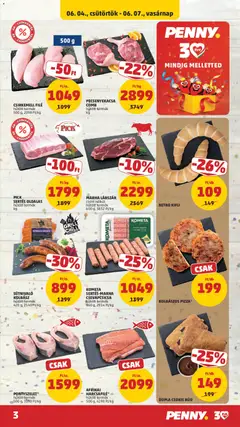 KOMETA SERTÉS-MARHA CSEVAPCSICSA, hűtött termék 360 g, 2914 Ft/kg - amely érvényes a következő dátumtól: 04.06.2026 | Oldal: 3