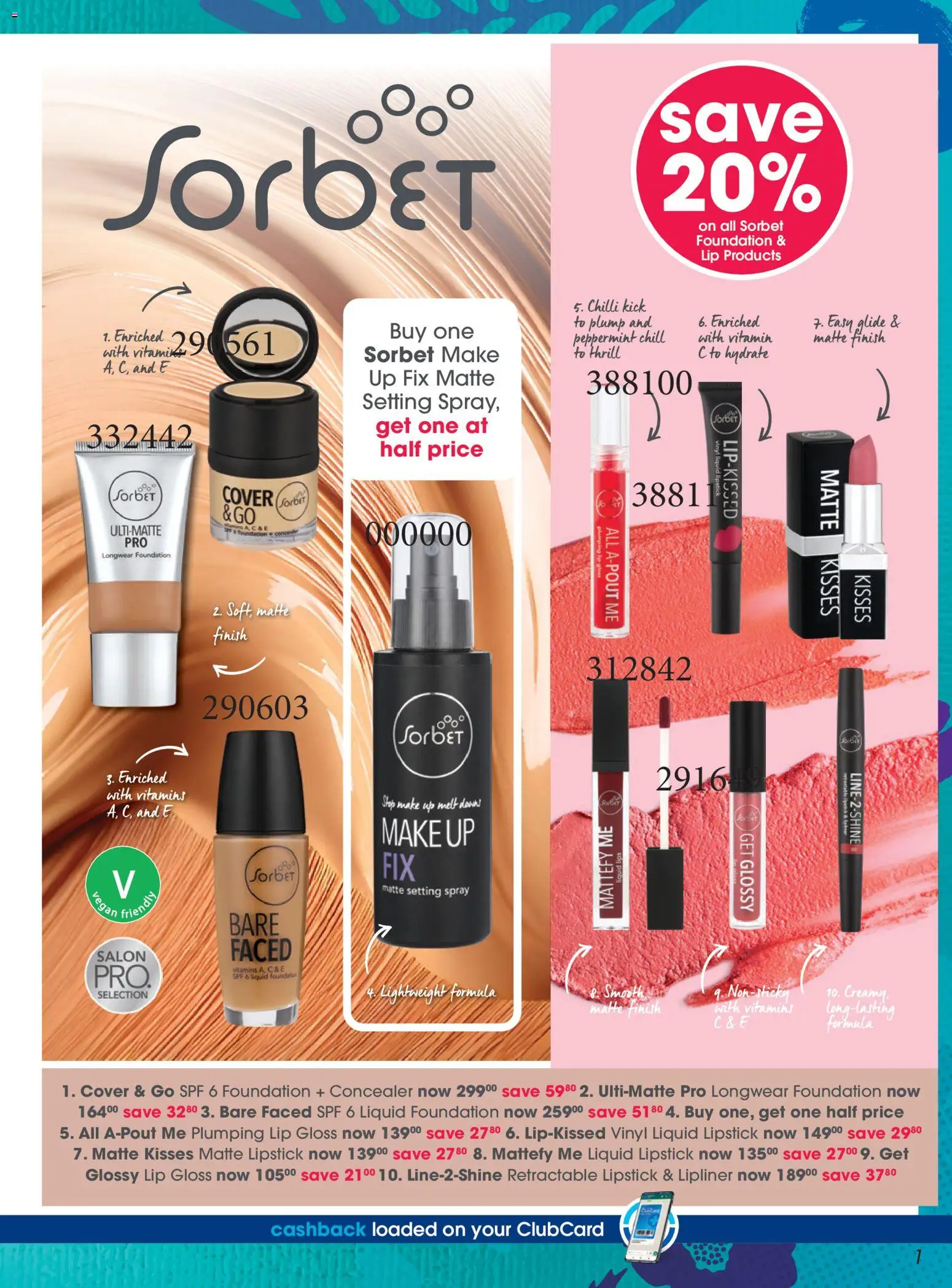 New Clicks catalogue – valid from 21.05.2026 | Page: 2 | Products: Setting spray, Foundation, Lipstick, Chilli