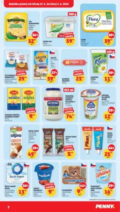 Náhled letáku Penny Market leták od 27.05.2026 | Strana: 7 | Produkty: Parenica, Jogurt Jogobella, Leerdammer, Jogobella