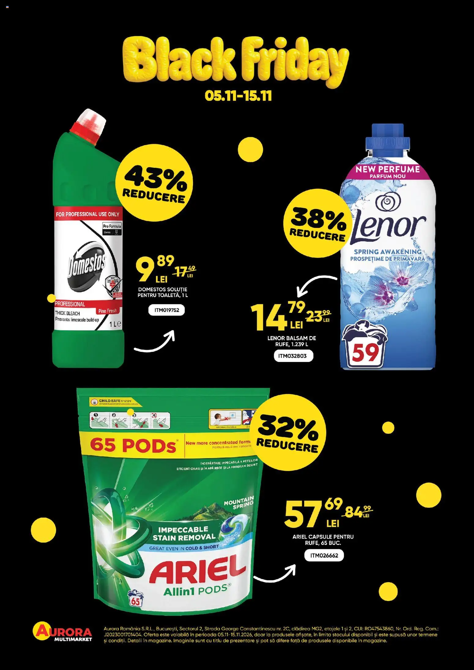 Noul catalog Aurora Multimarket – valabil de la 05.11.2026 | Pagină: 4 | Produse: Parfum, Balsam, Apă, Black