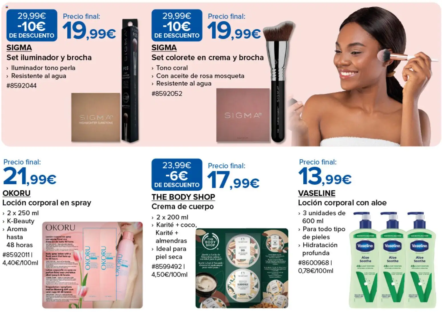 Costco Cuidado Beleza │ válido desde el 08/07/2026 | Página: 4 | Productos: Iluminador, Aceite, Crema, Brocha