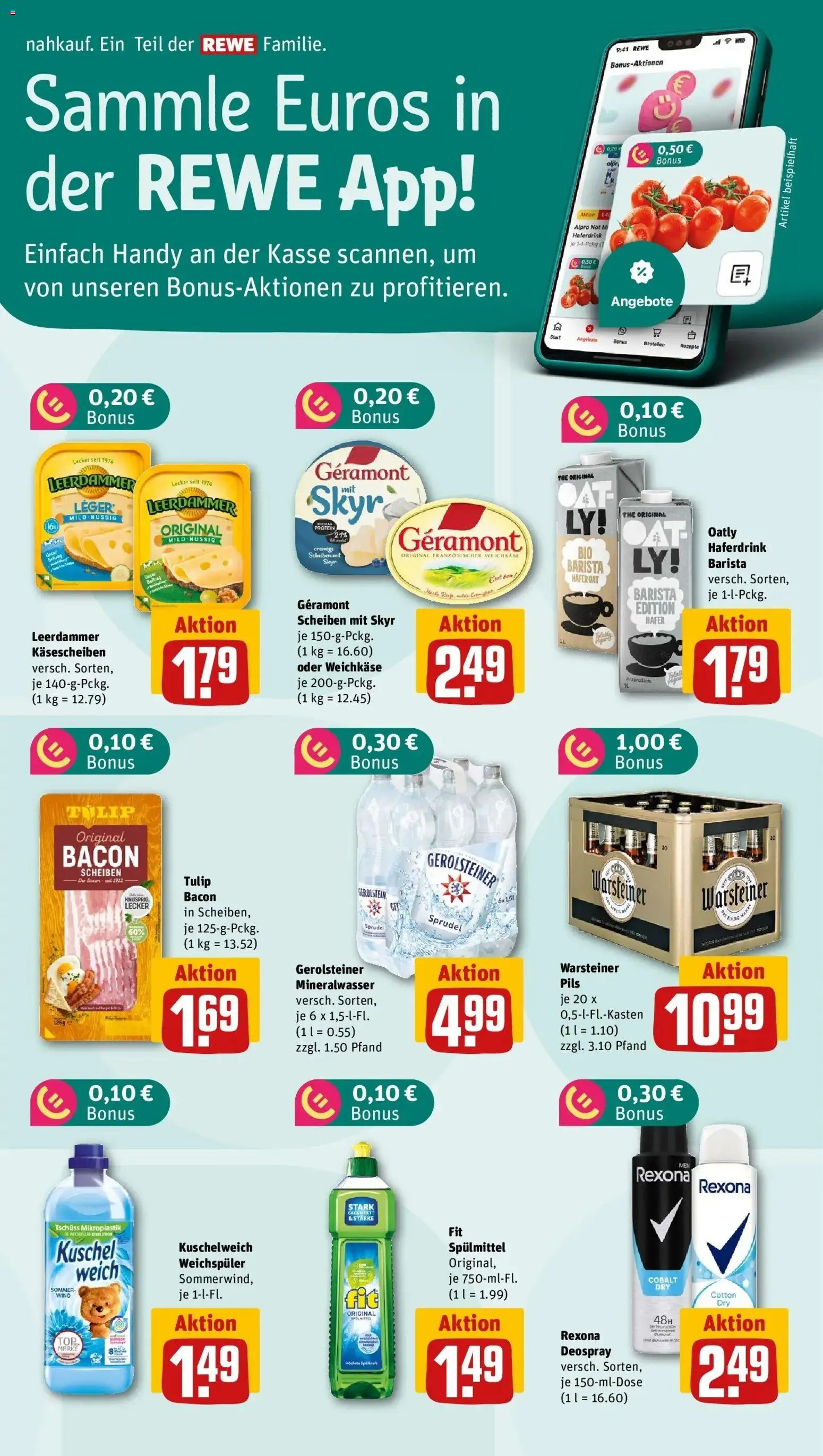 Rewe Prospekt Gaustadt – gültig ab 08.06.2026 | Seite: 5 | Produkte: Mineralwasser, Alpro, Deospray, Gerolsteiner