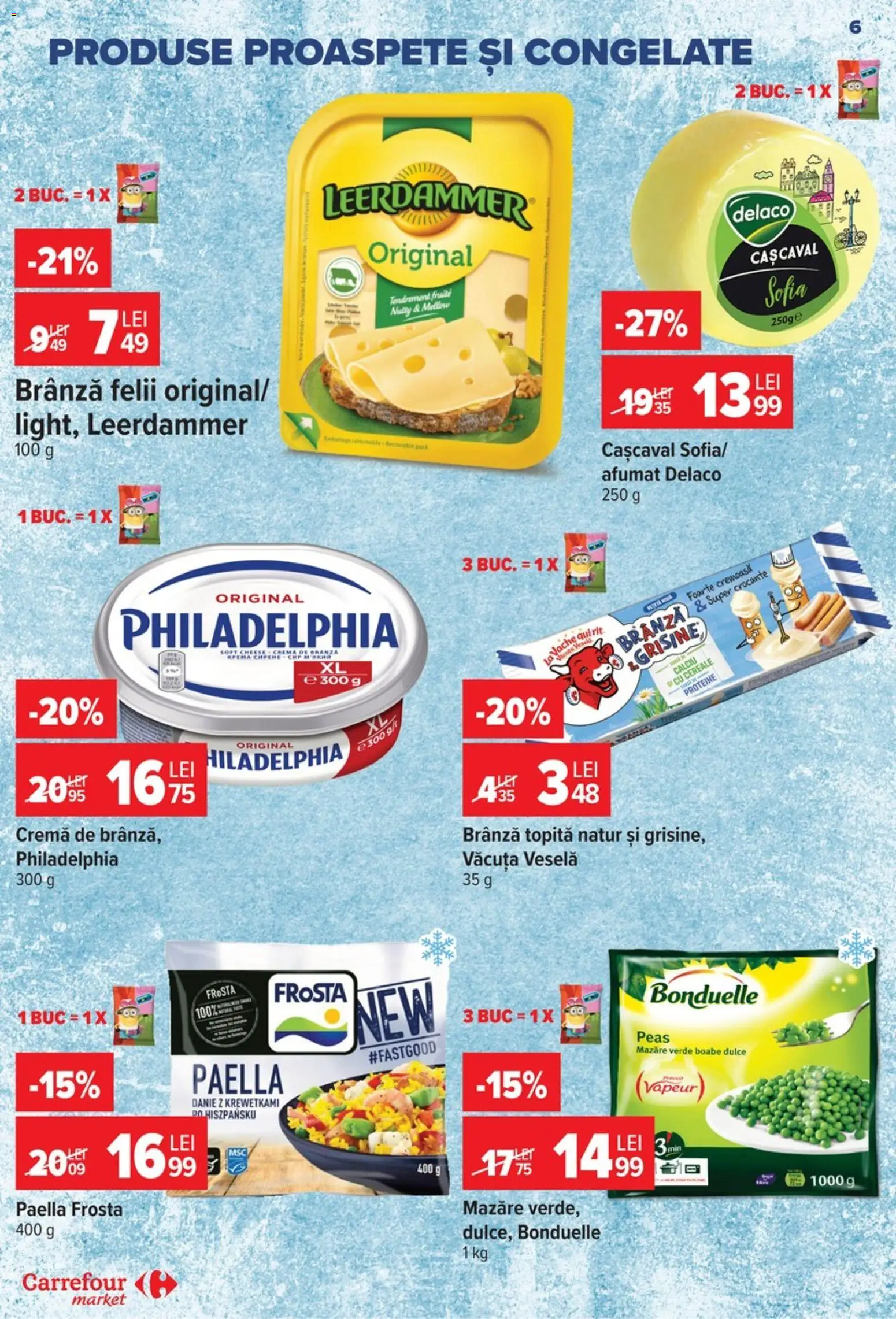 Noul catalog Carrefour – valabil de la 09.09.2026 | Pagină: 6 | Produse: Delaco, Proteine, Cremă, Cereale
