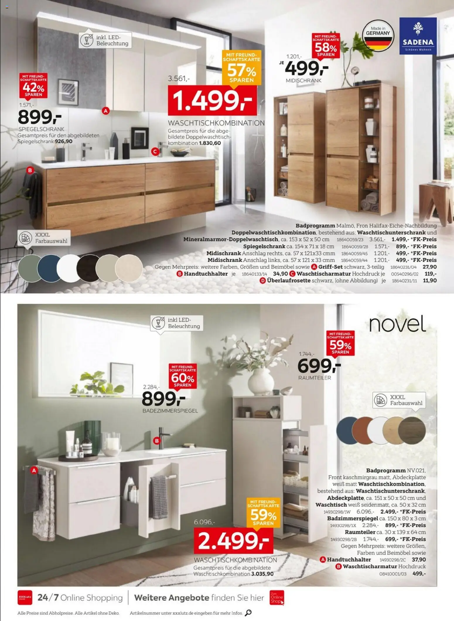 XXXLutz Jubiläum – gültig ab 22.08.2026 | Seite: 16 | Produkte: Raumteiler, Handtuchhalter, Waschtisch, Badezimmerspiegel