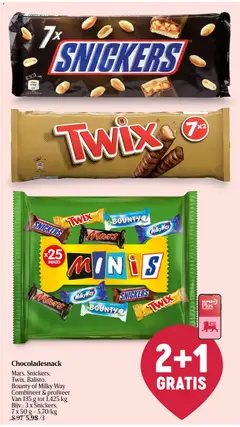 7x SNICKERS, 7x Snickers chocolate bars - Voorbeeld van een folder van Delhaize, geldig van 17/09/2026 | Pagina: 16 | Producten: Mars, Twix, Snickers