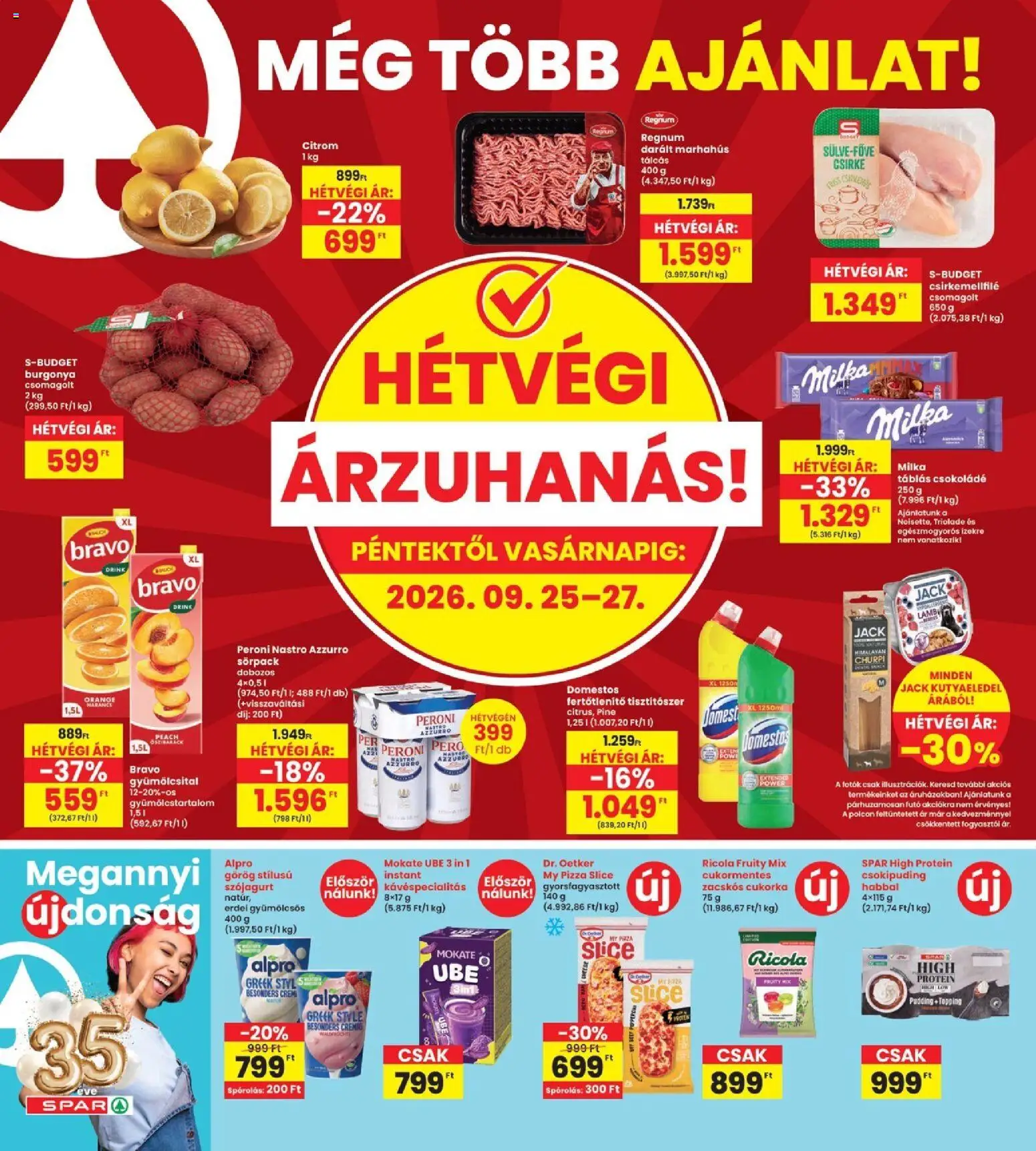 Interspar akciós ujság - amely érvényes a következő dátumtól: 2026.09.24. | Oldal: 20 | Termékek: Dr. Oetker, Alpro, Pizza, Cukorka