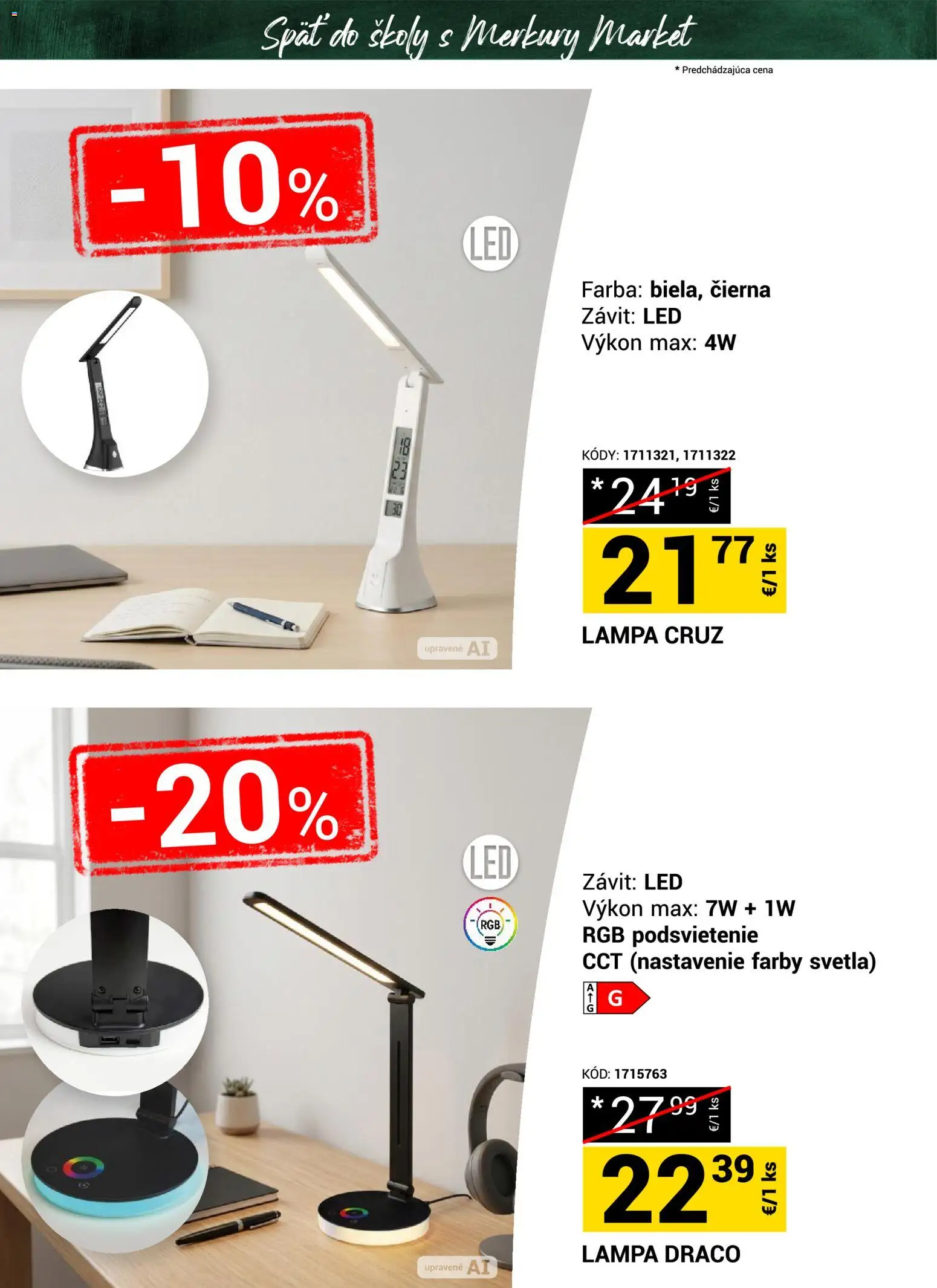 Nové Merkury Market akcie – leták je platný od 22.08.2026 | Strana: 18 | Produkty: Lampa, Led, Svetlá