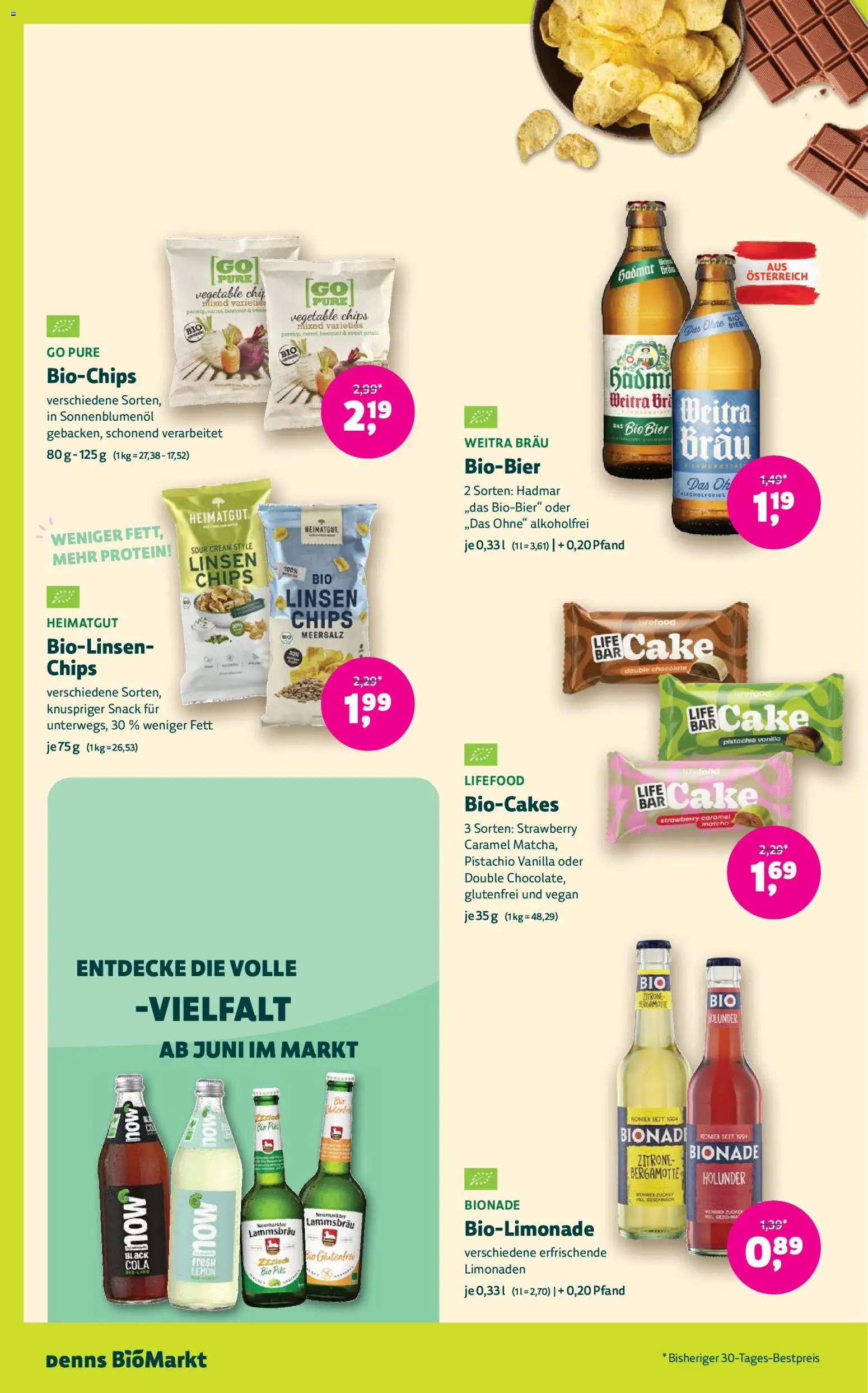 Denns BioMarkt Angebote gültig ab 20.05.2026 | Seite: 12 | Produkte: Chips, Zitrone, Bier