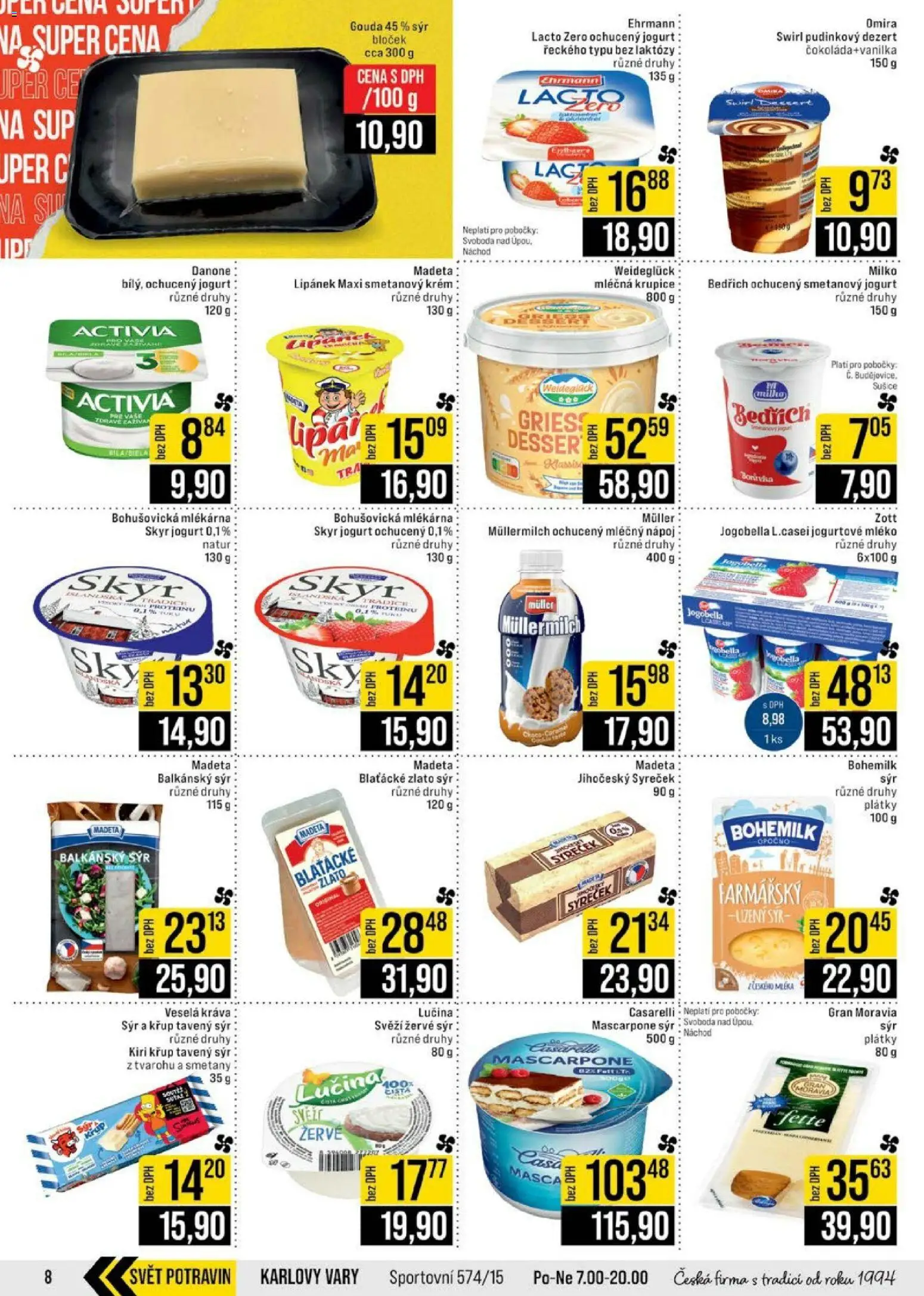 Jip leták - Cash & Carry od 10.06.2026 | Strana: 8 | Produkty: Lipánek, Jogurt, Žervé, Jogobella