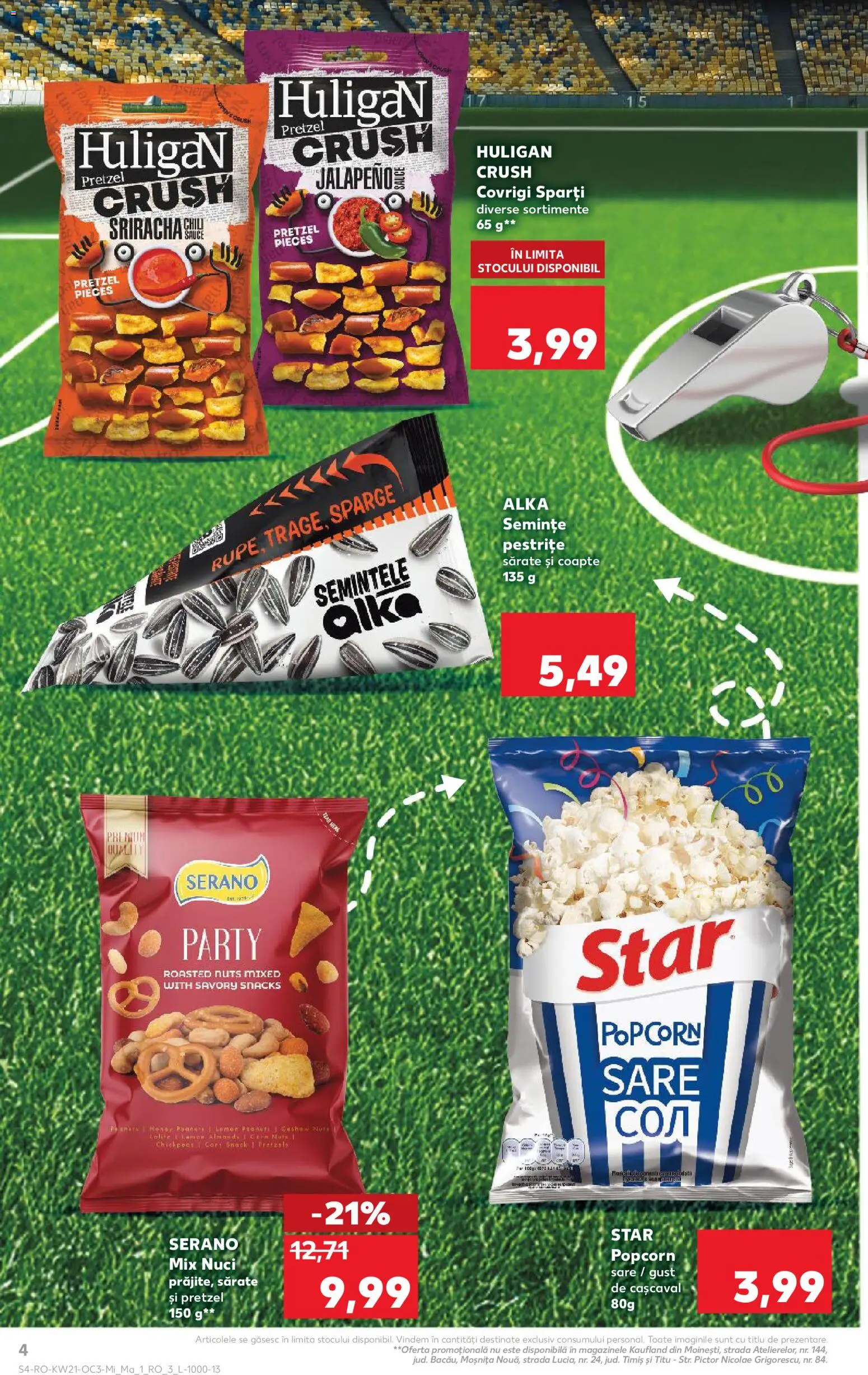 Noul catalog Kaufland – valabil de la 20.05.2026 | Pagină: 4 | Produse: Cort, Semințe, Nuci, Sare