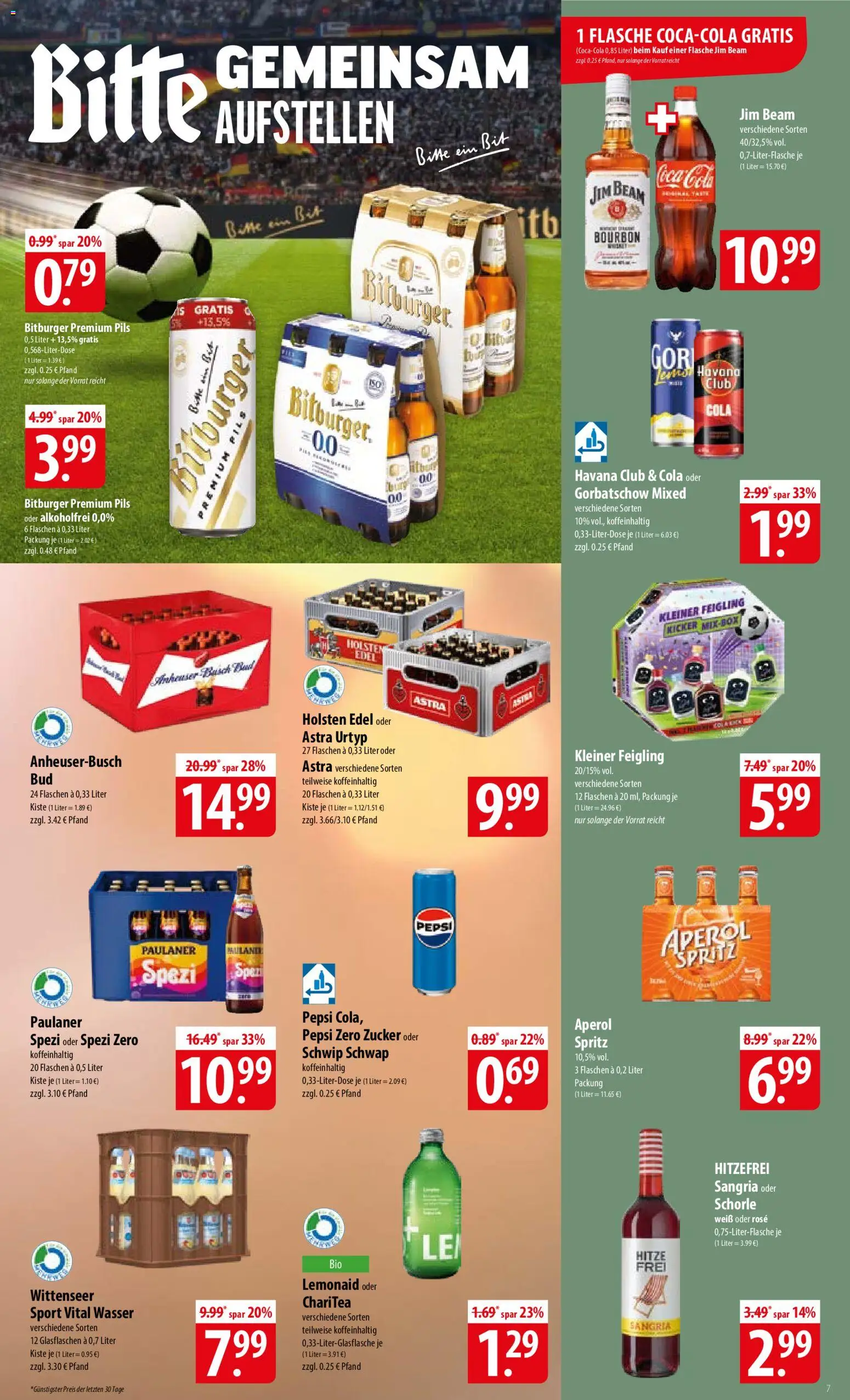 Famila Prospekt – gültig ab 08.06.2026 | Seite: 7 | Produkte: Havana club, Jim beam, Kleiner feigling, Holsten