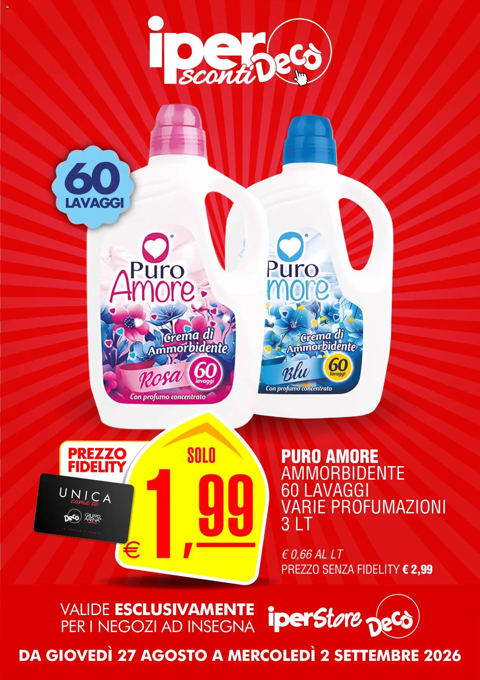 Volantino Decò del 27/08/2026 | Pagina: 8 | Prodotti: Crema, Ammorbidente, Tè, Profumo
