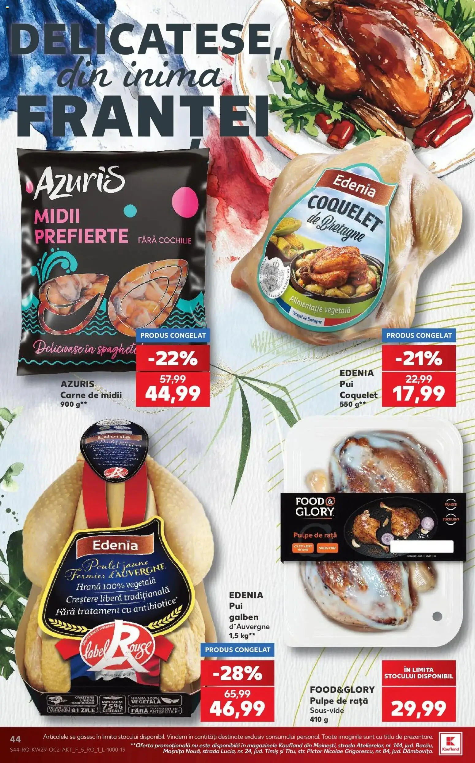 Noul catalog Kaufland – valabil de la 15.07.2026 | Pagină: 44 | Produse: Rață, Cereale