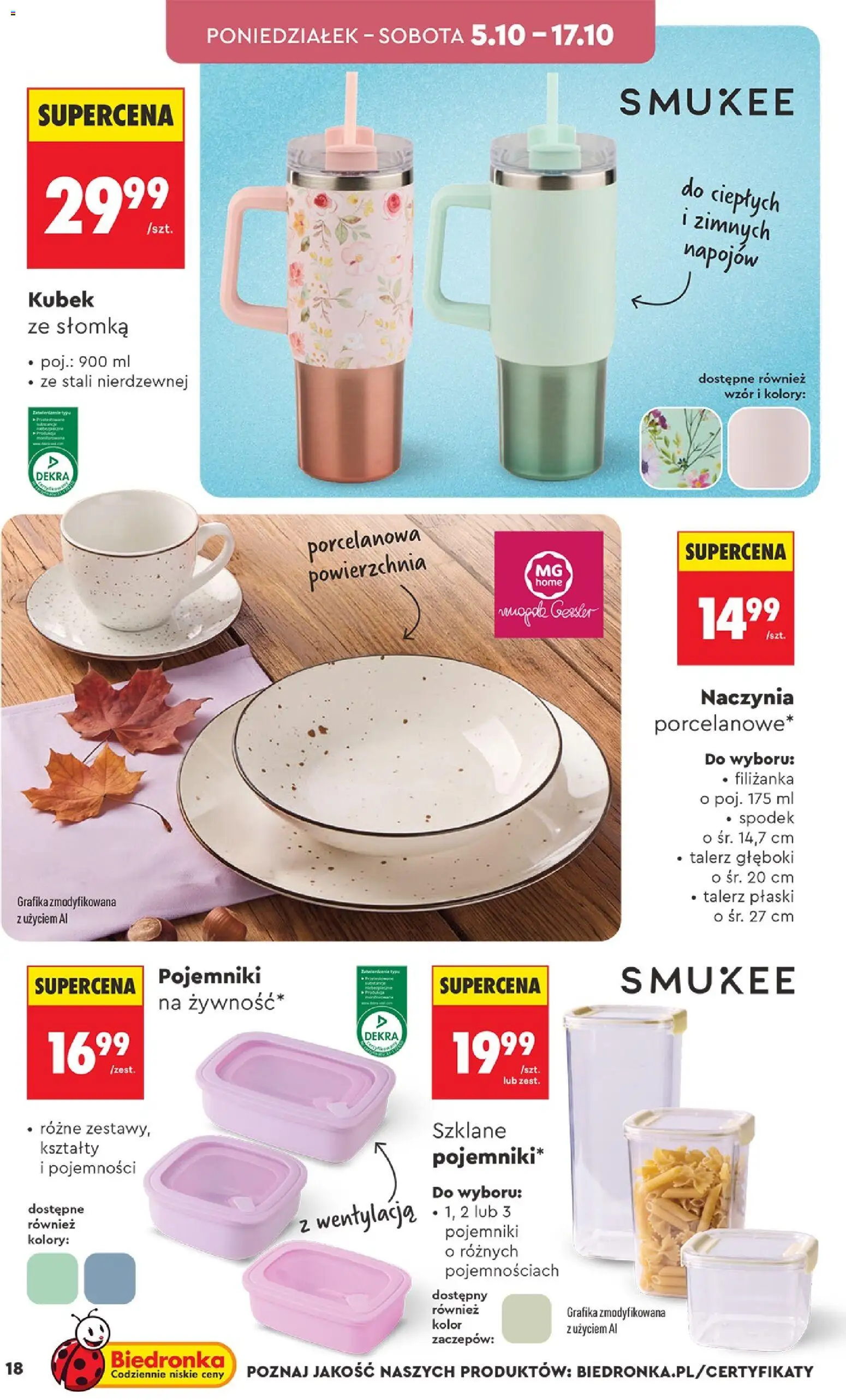 Biedronka Polsko leták - Hity i inspiracje od 05.10.2026 | Strana: 18