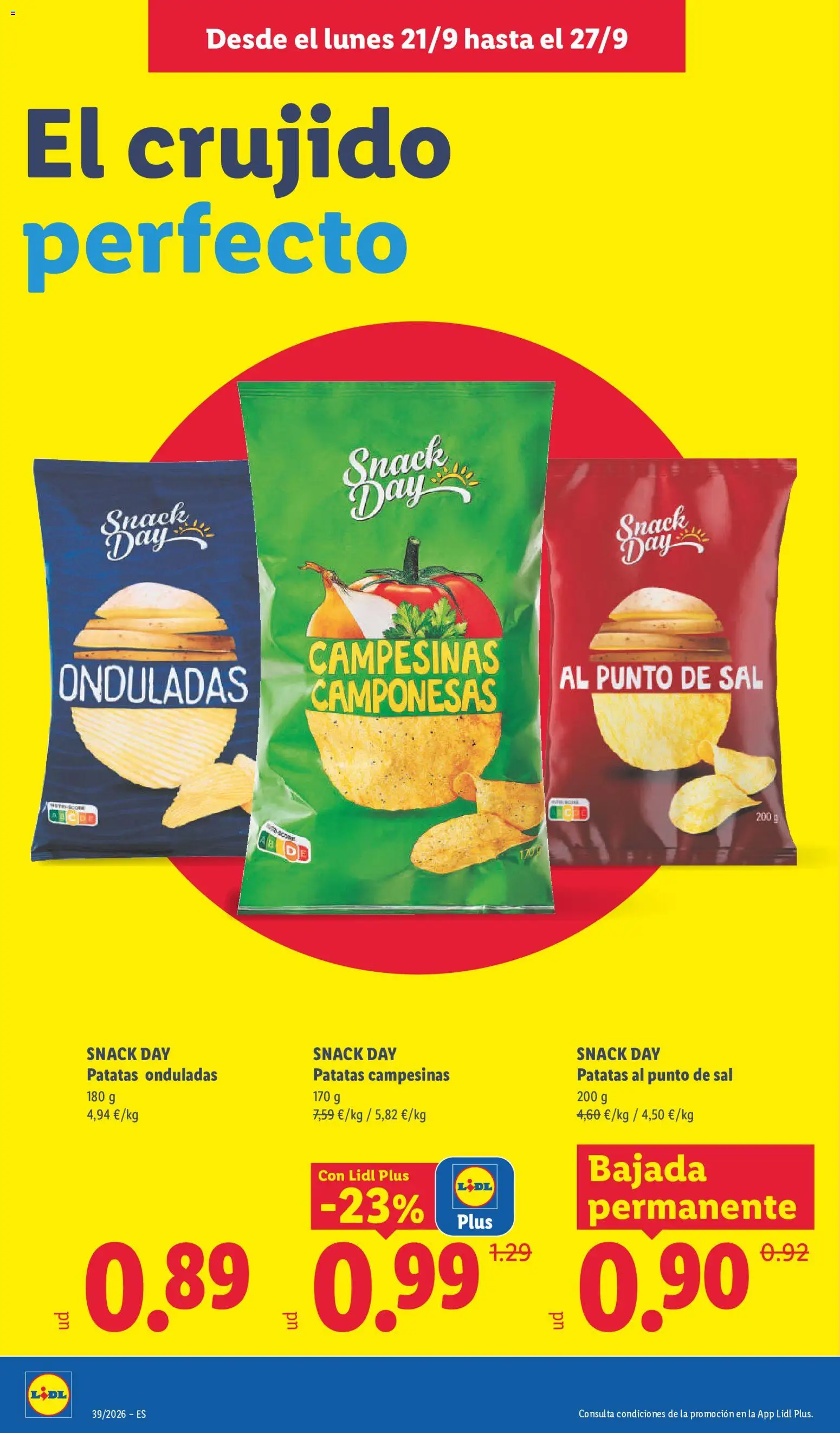 Lidl folleto │ válido desde el 21/09/2026 | Página: 12 | Productos: Patatas, Sal