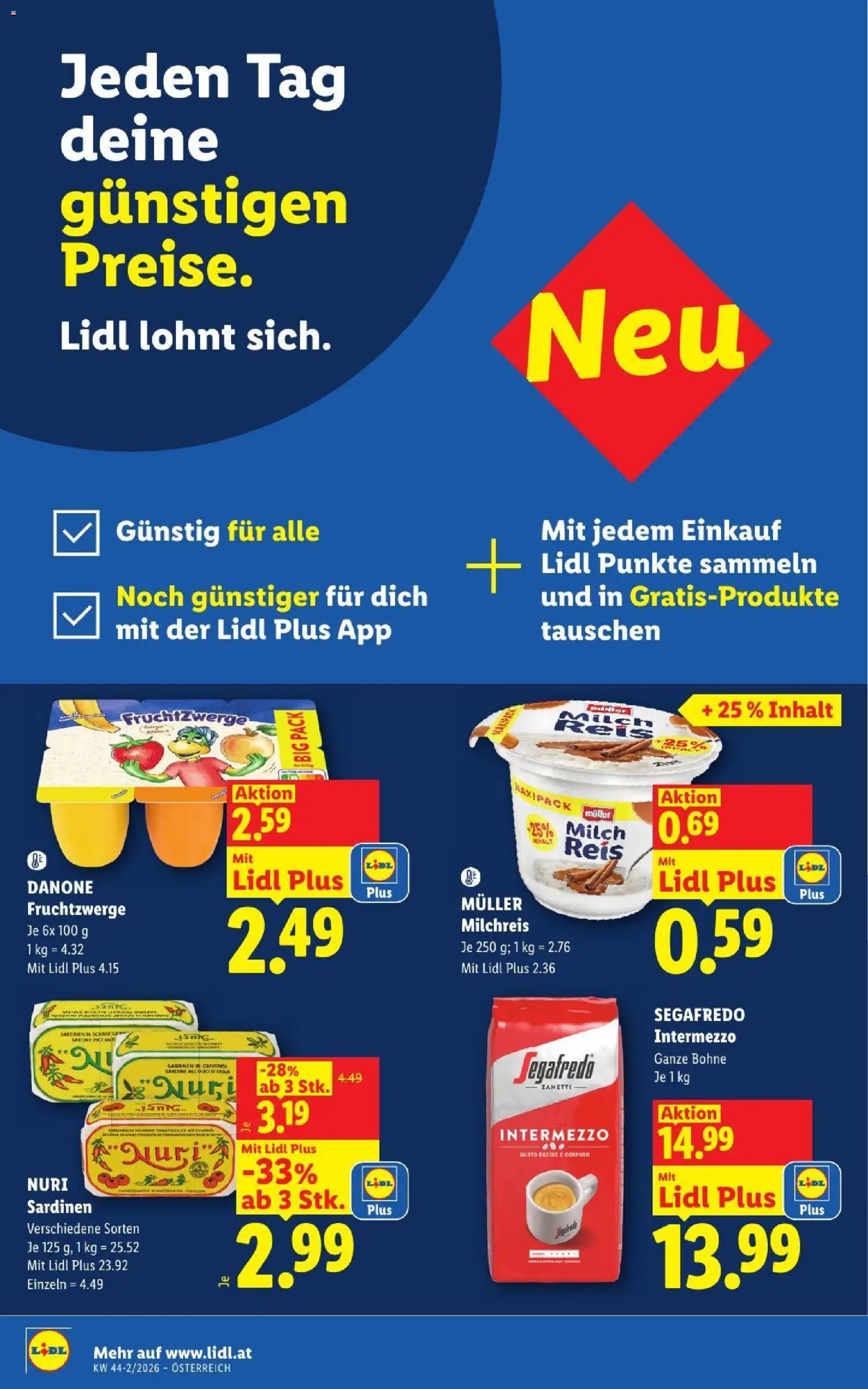 Lidl Flugblatt gültig ab 29.10.2026 | Seite: 8 | Produkte: Bohne, Milch, Reis
