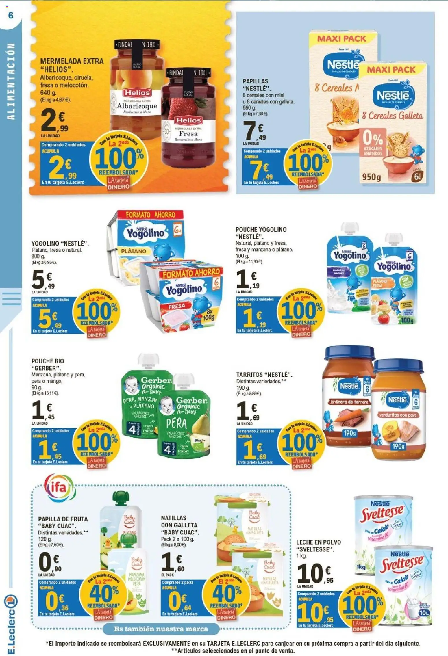 E.Leclerc - Ciudad Real │ válido desde el 23/09/2026 | Página: 6 | Productos: Miel, Jardinera, Pavo, Papillas