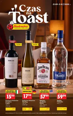 Pogląd oferty "Biedronka gazetka - Czas na toast" - ważna od 21.09.2026
