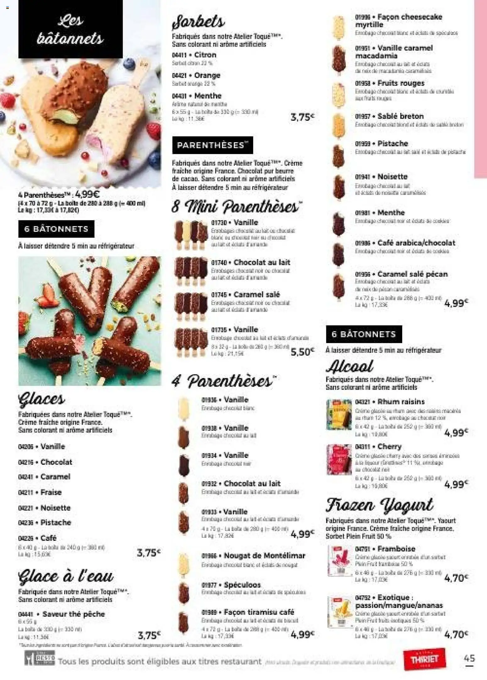 {H1} | Page: 51 | Produits: Framboise, Rhum, Crème fraiche, Crème