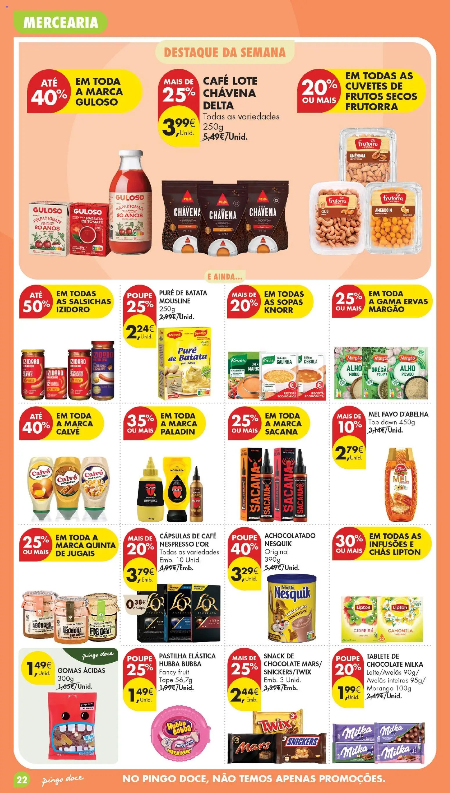 Pingo Doce Poupe Esta Semana Madeira │ válido de 29/09/2026 | Página: 22 | Produtos: Avelãs, Frutos secos, Chás, Mel