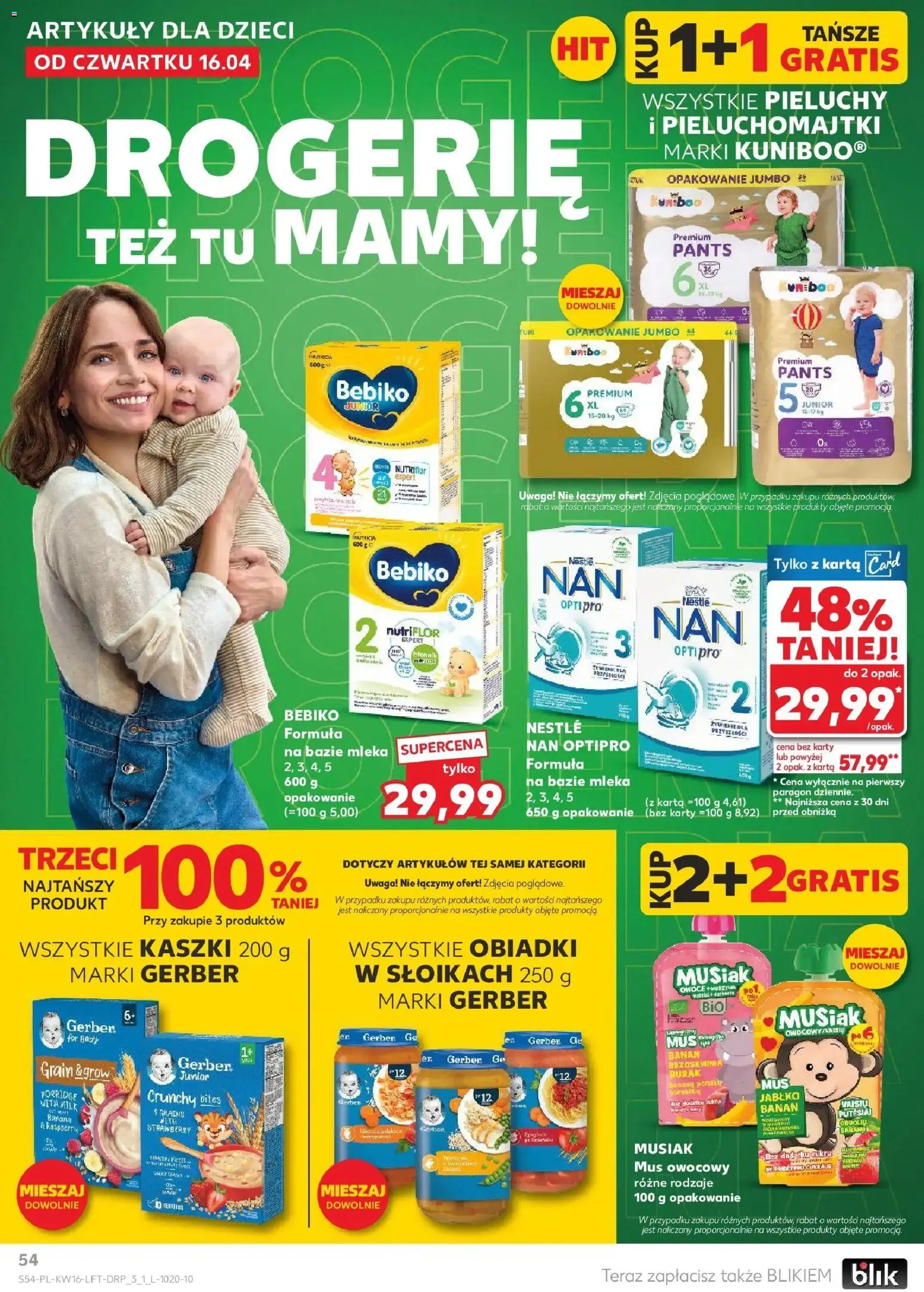 Kaufland gazetka od 16.04.2026 | Strona: 54 | Produkty: Burak, Brzoskwinia, Mleka, Banan