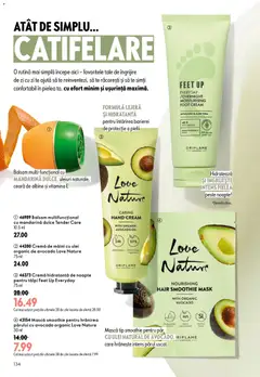 Ofertele Oriflame valabile de la 17.06.2026 | Pagină: 134 | Produse: Ulei, Cremă de mâini, Pește, Smoothie