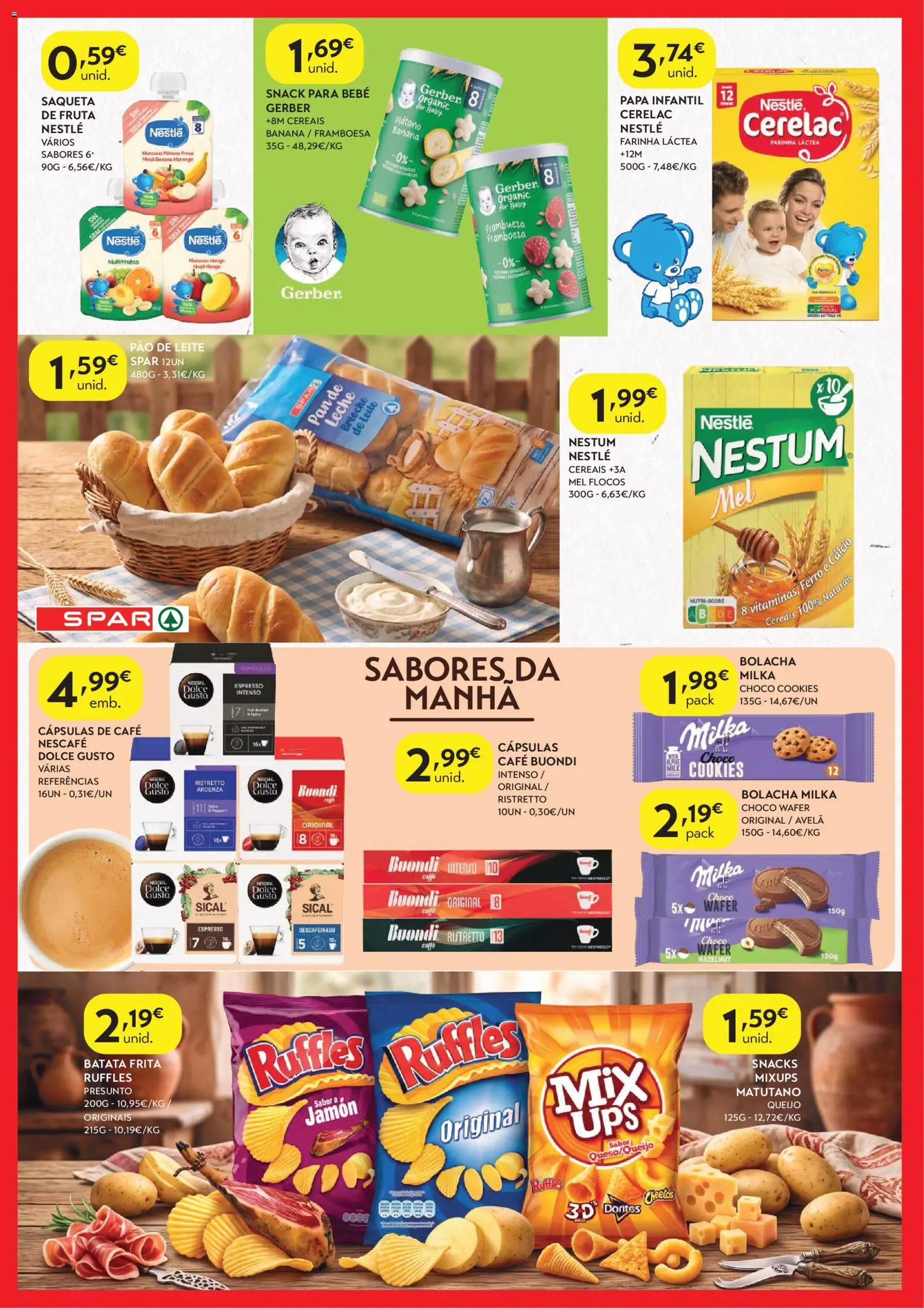 Spar folheto │ válido de 13/10/2026 | Página: 6 | Produtos: Banana, Cálcio, Nestlé, Cereais