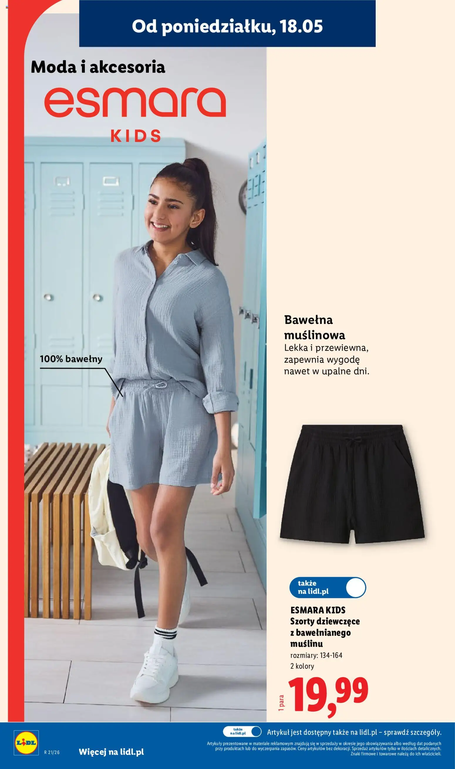 Lidl Katalog od 18.05.2026 | Strona: 14 | Produkty: Szorty