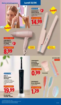 LIDL - Prévisualisation de ORAL-B Brosse à dents électrique, 3 modes de brossage : sensibilité plus, sensibilité et nettoyage quotidien L'unité. valide à partir de 18.06.2026 | Page: 47