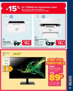 Vista previa Monitor EK271P6BI, Tiempo de respuesta 1 ms, Frecuencia 100 Hz válido desde el 18/08/2026 | Página: 33
