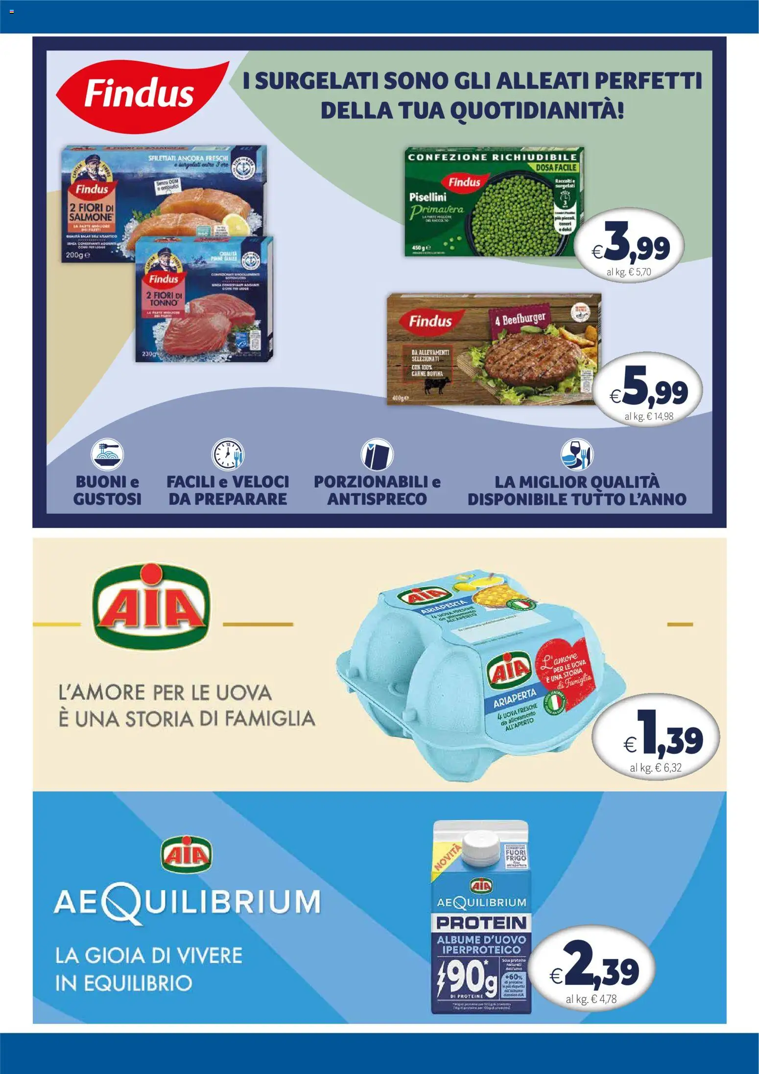 Volantino Galassia del 29/10/2026 | Pagina: 2 | Prodotti: Uova, Salmone, Tonno, Fiori