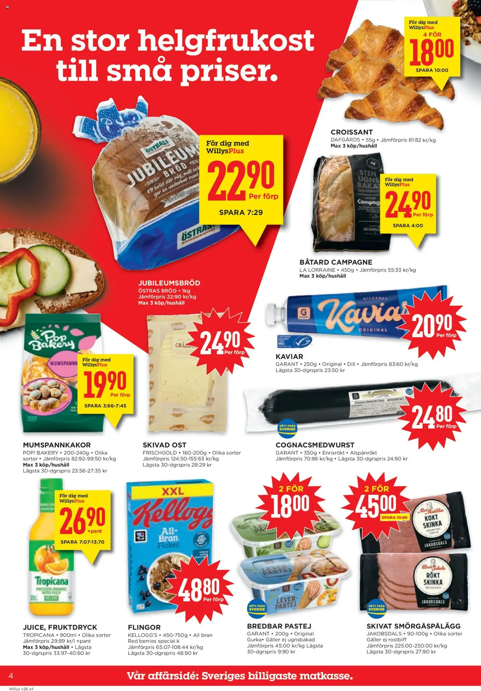 Willys reklamblad aktuell från 22/06/2026 | Sida: 4