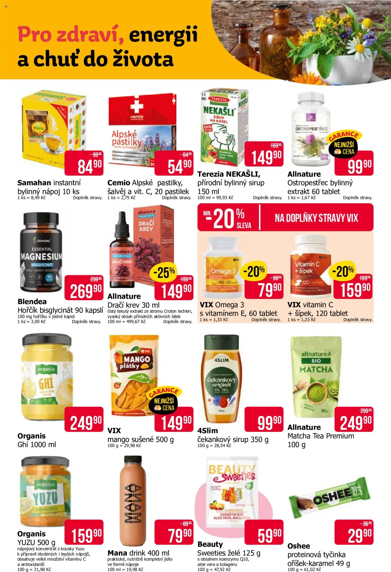 TETA Drogerie leták od 24.09.2026 | Strana: 13 | Produkty: Omega 3, Matcha Tea, Sirup, Mango sušené