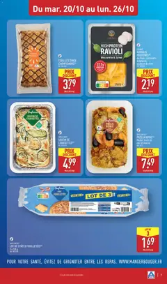 Aldi - Prévisualisation de DAYLICIOUS® LOT DE 3 PÂTES FEUILLETÉES, Lot de 3 pâtes feuilletées valide à partir de 20/10/2026 | Page: 9 | Produits: Fruits de mer, Champignons, Paëlla royale, Poulet