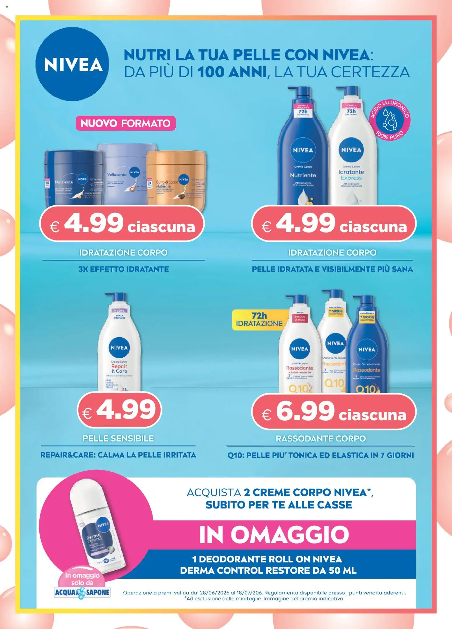 Volantino Acqua e Sapone del 28/06/2026 | Pagina: 9 | Prodotti: Crema, Deodorante, Tè, Burro