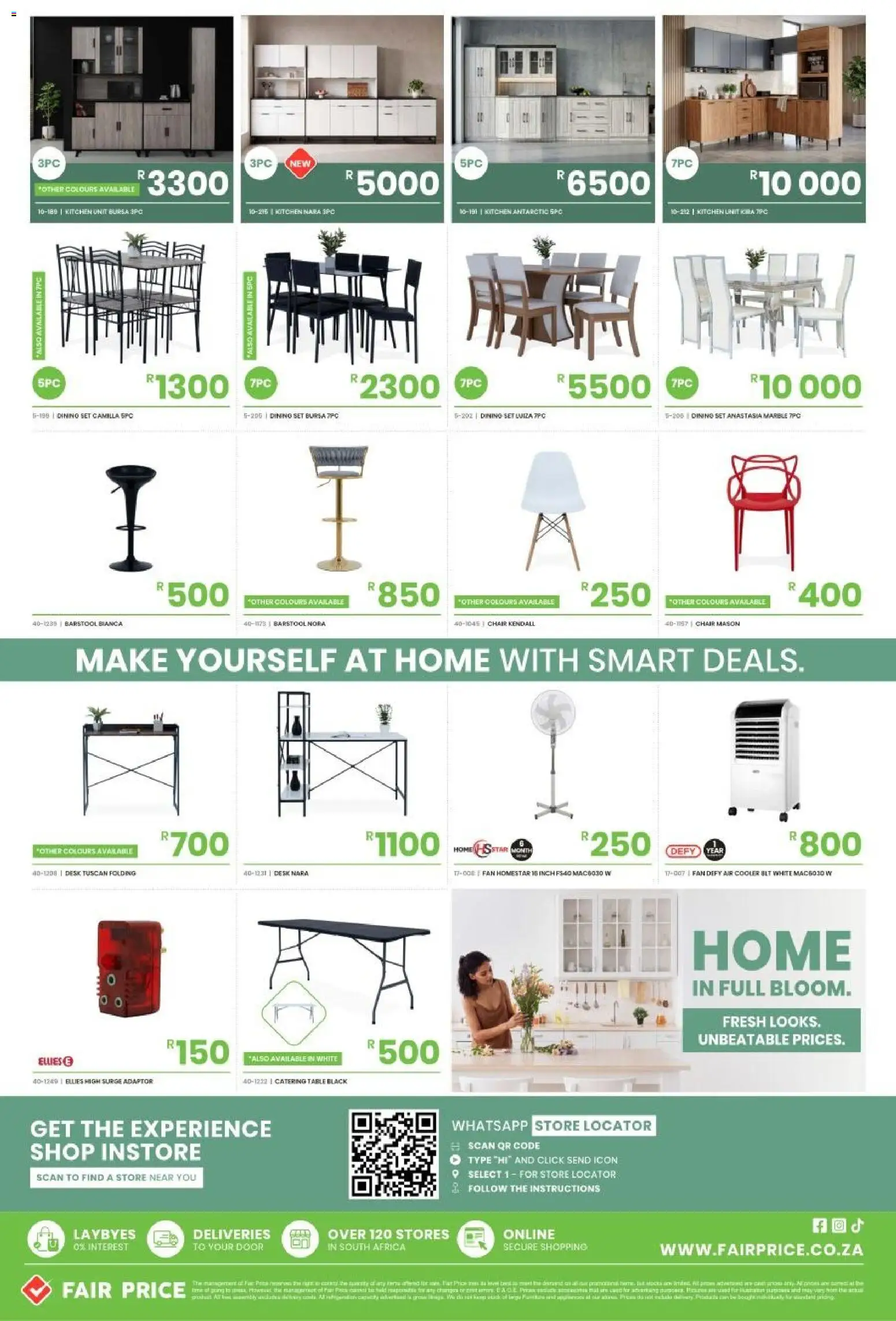 New Fair Price catalogue – valid from 01/10/2026 | Page: 8 | Products: Desk, Fan, Chair, Air cooler
