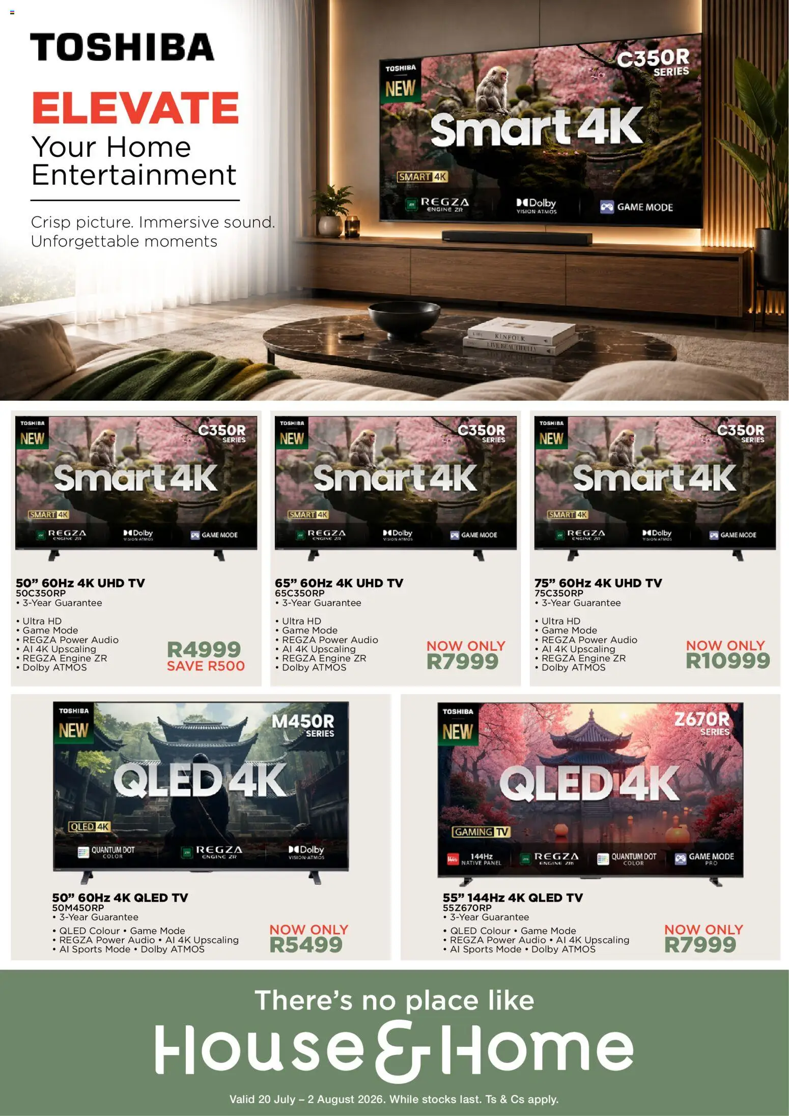 New House and Home catalogue – valid from 20/07/2026 | Page: 1 | Products: Audio, TV