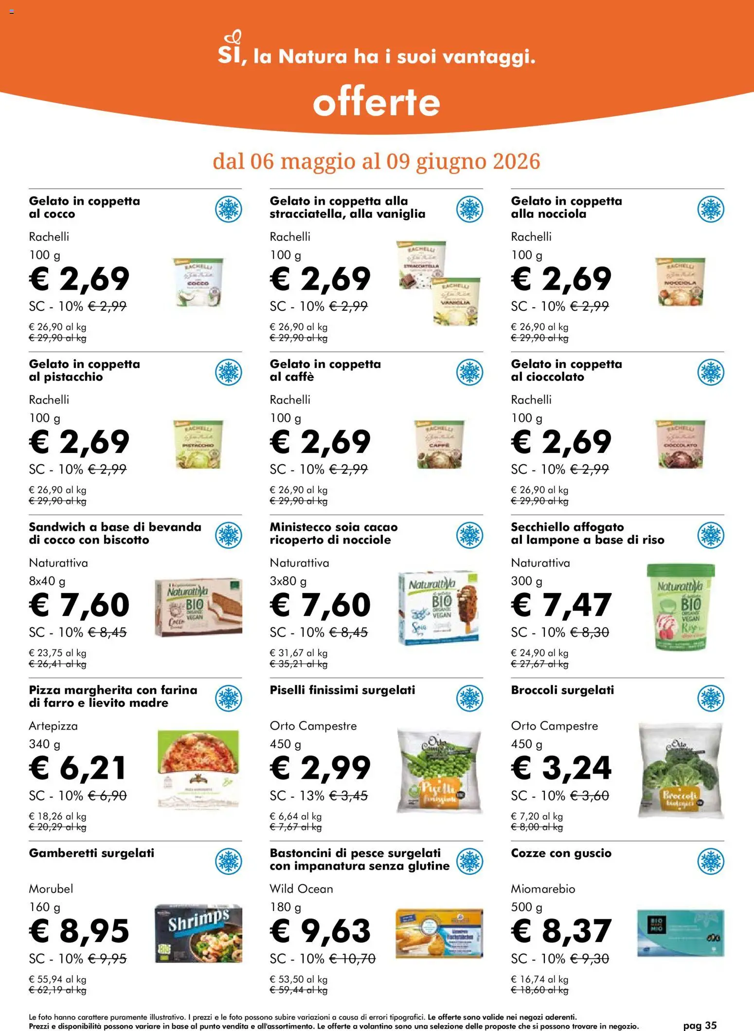 Volantino Natura Sì del 06.05.2026 | Pagina: 35 | Prodotti: Cioccolato, Farina, Lampone, Farro