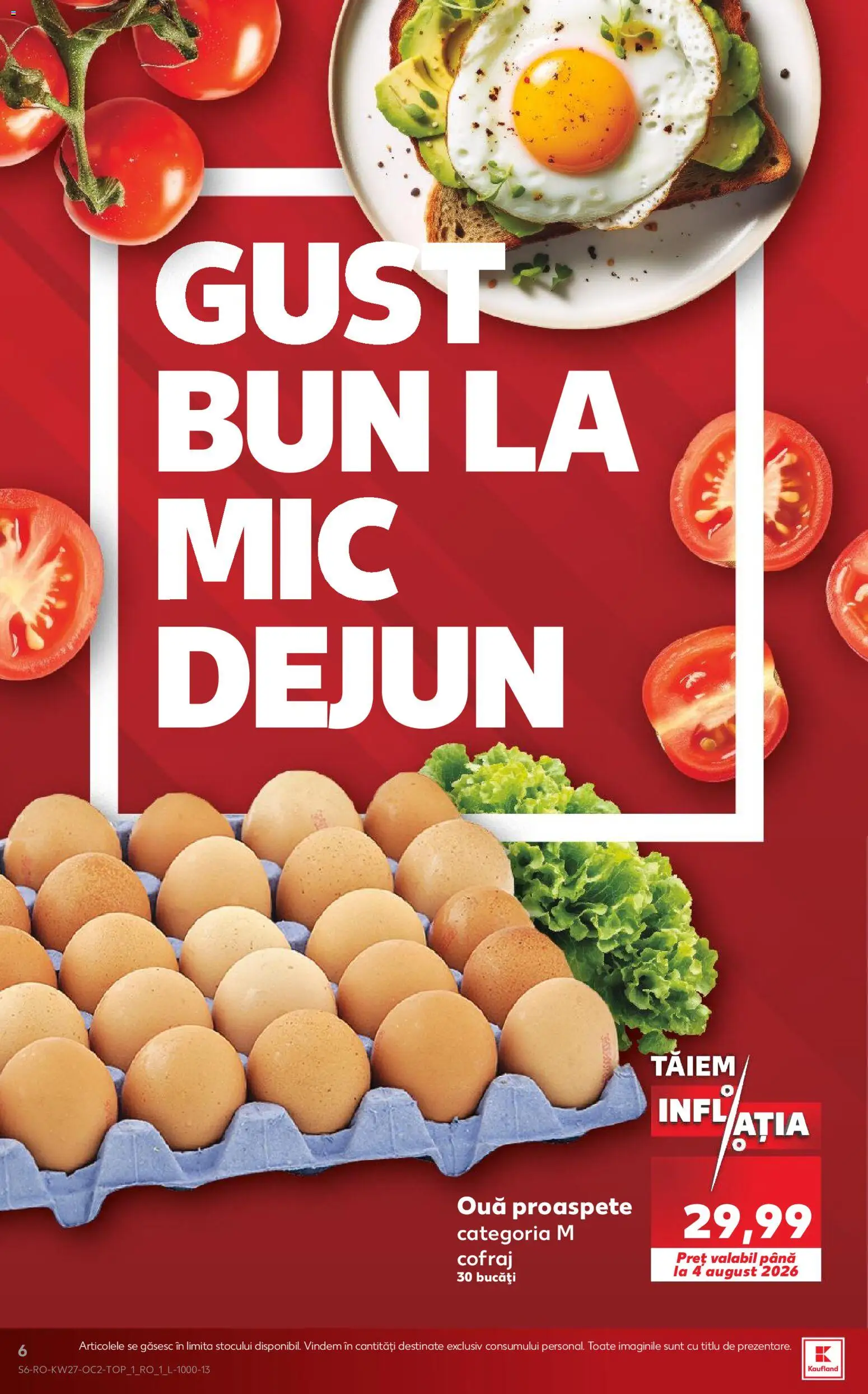 Noul catalog Kaufland – valabil de la 01.07.2026 | Pagină: 6 | Produse: Ouă