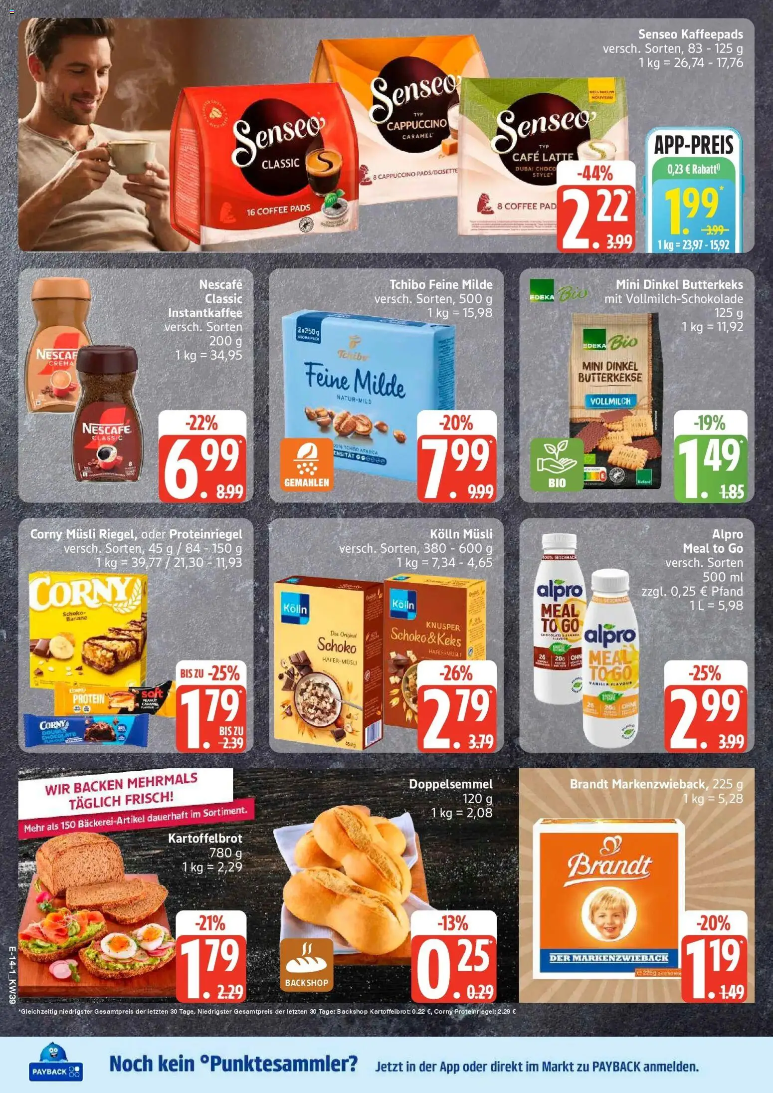 Marktkauf Prospekt Grevesmühlen (ab 21.09.2026) » Angebote online | Seite: 16 | Produkte: Musli, Senseo, Kolln, Kolln musli