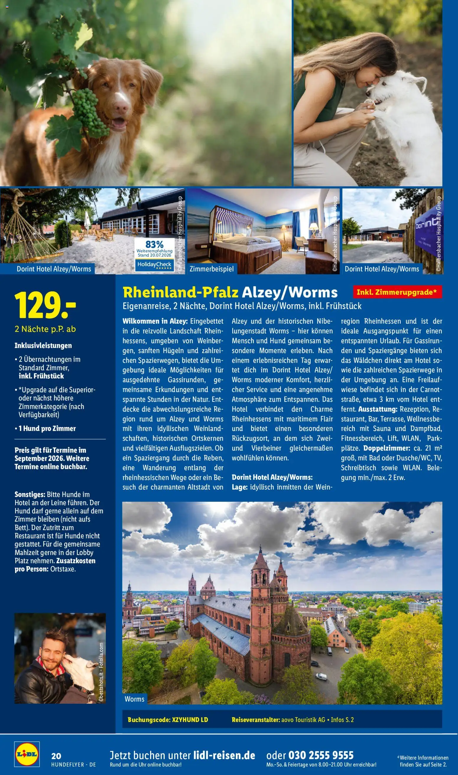 Lidl Reisen Hundeflyer – gültig ab 29.07.2026 | Seite: 20 | Produkte: Decke, Bad, Wein, Uhr