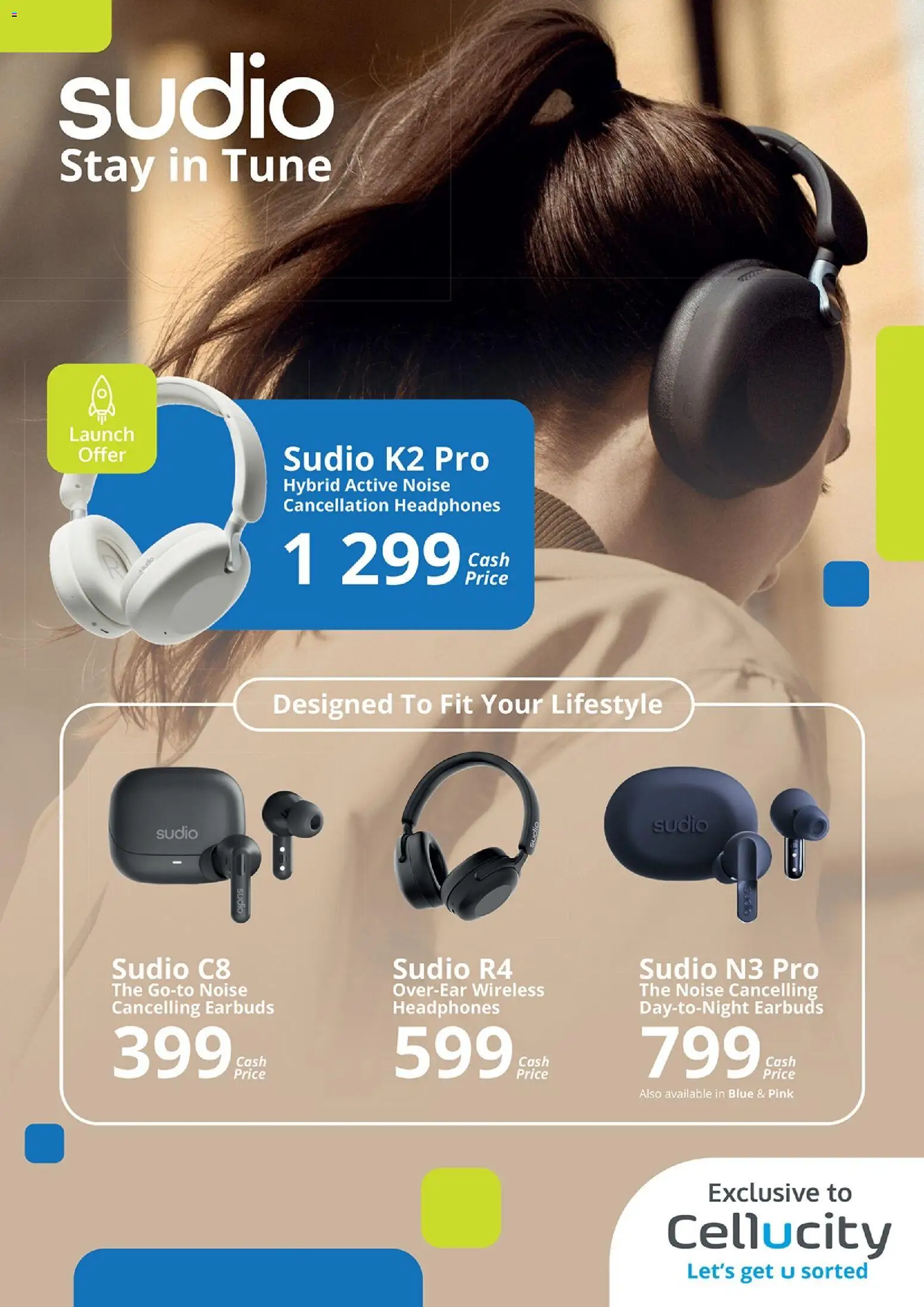 New Cellucity catalogue – valid from 07.05.2026 | Page: 10 | Products: Earbuds, Audio, Headphones