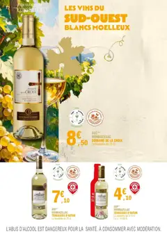 E.Leclerc - Prévisualisation de AOP* MONBAZILLAC TERRASSES D'AUTAN, La bouteille de 37,5 cl. Le L: 10,93 €. valide à partir de 01/09/2025 | Page: 72