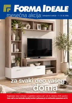 Forma Ideale katalog - pregled Forma Ideale kataloga - važi od 01.10.2026