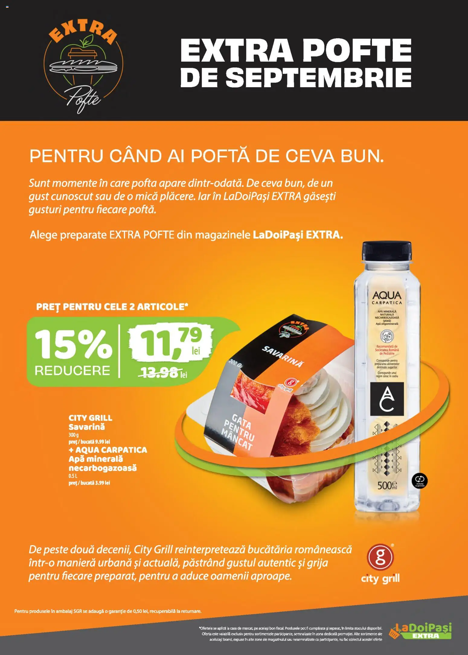 Noul catalog LaDoiPași – valabil de la 16.09.2026 | Pagină: 4 | Produse: Grill, Aplică, Apa minerala, Apă