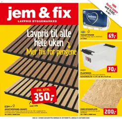 Forhåndsvisning av Jem & Fix kundeavis gyldig fra 25/10/2026